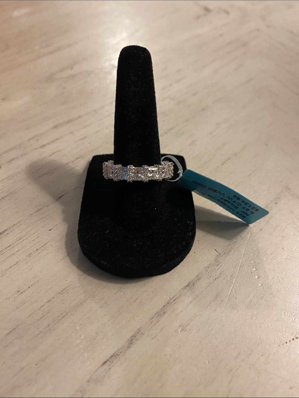925 Moissanite Eternity Band 6.67 CTW size 7